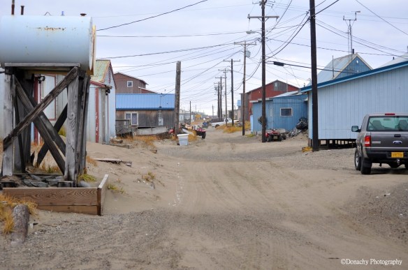 Sishmaref Main Street, fall 2009