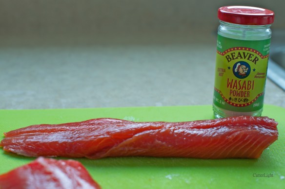 sockey sashimi with beaver wasabi_n