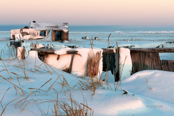 old tikigaq house winter n