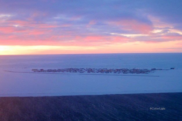 Point Hope from plane n