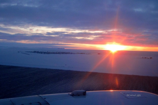 pt hope from plane dawn n