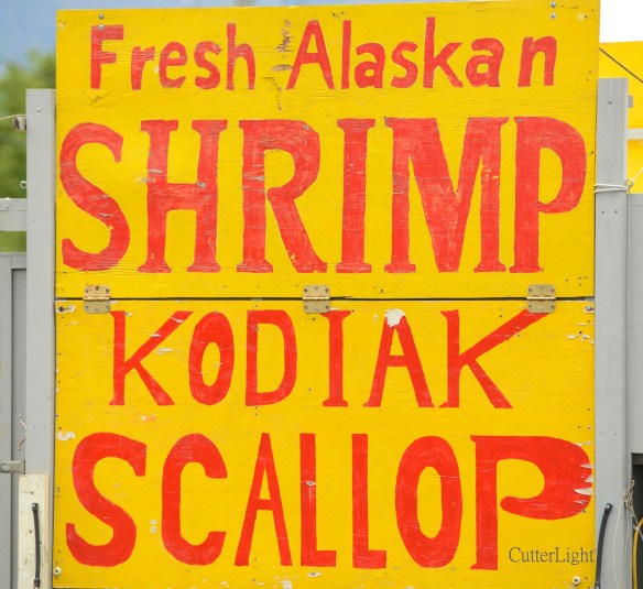Alaska shrimp & scallops sign n