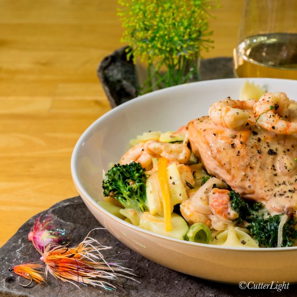 Coho Salmon Dill Sauce Chignik River Alaska